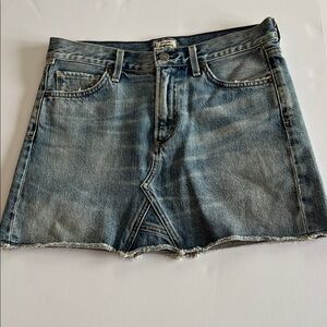 Citizens Of Humanity Blue Denim Mini Skirt